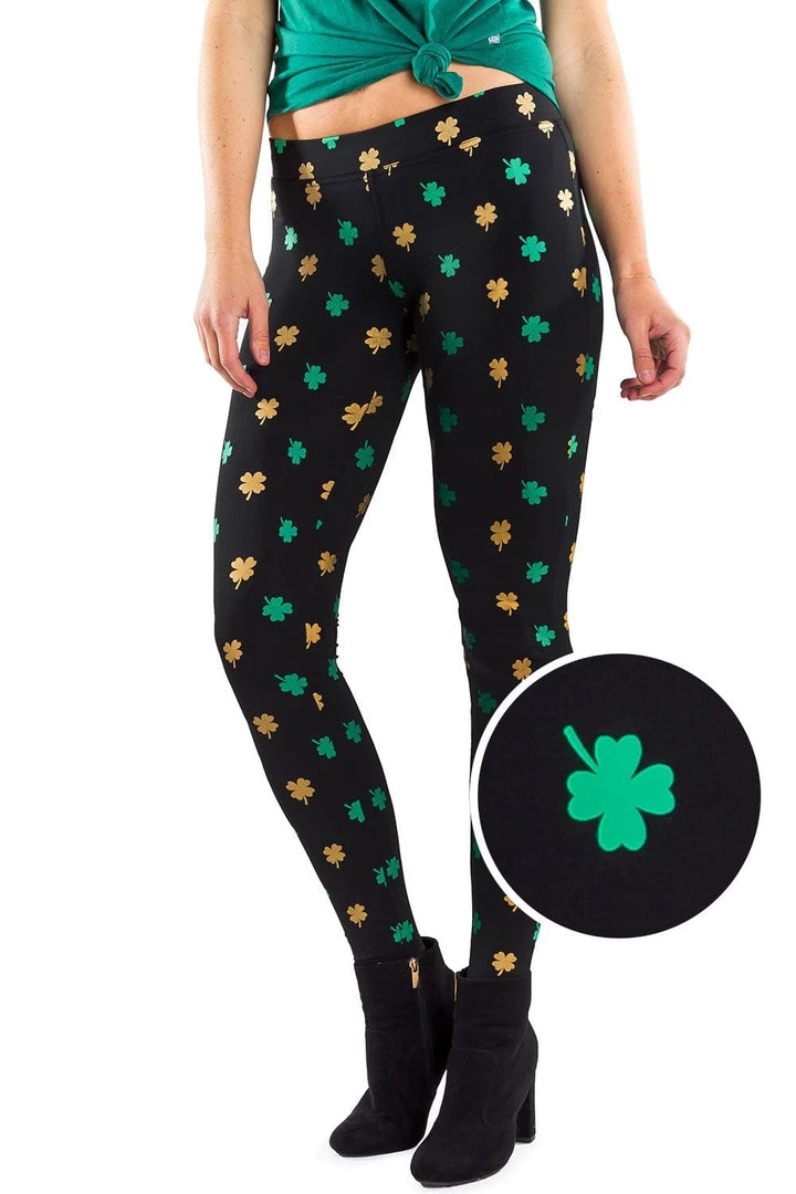 Tipsy Elves Women Clover Leggings 1 Tipsy Elves Women Clover Leggings