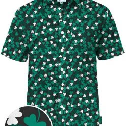 Tipsy Elves Men's Clover Confetti Button Down Shirt