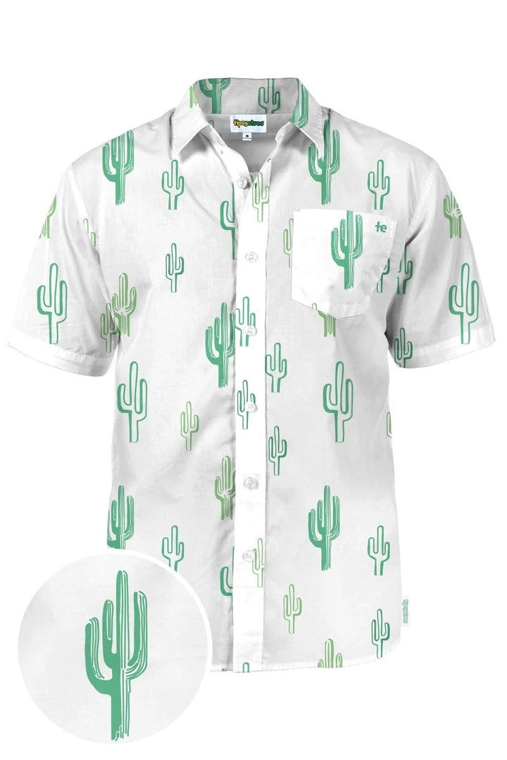 Tipsy Elves Men's Cali Cactus Hawaiian Shirt 1 Tipsy Elves Men's Cali Cactus Hawaiian Shirt