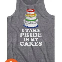 Tipsy Elves I Take Pride In My Cakes Tank Top - Men's Cut