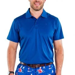 Tipsy Elves Men's Navy Golf Polo