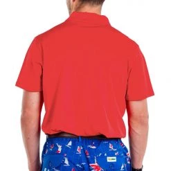 Tipsy Elves Men's Red Golf Polo 11 Tipsy Elves Men's Red Golf Polo