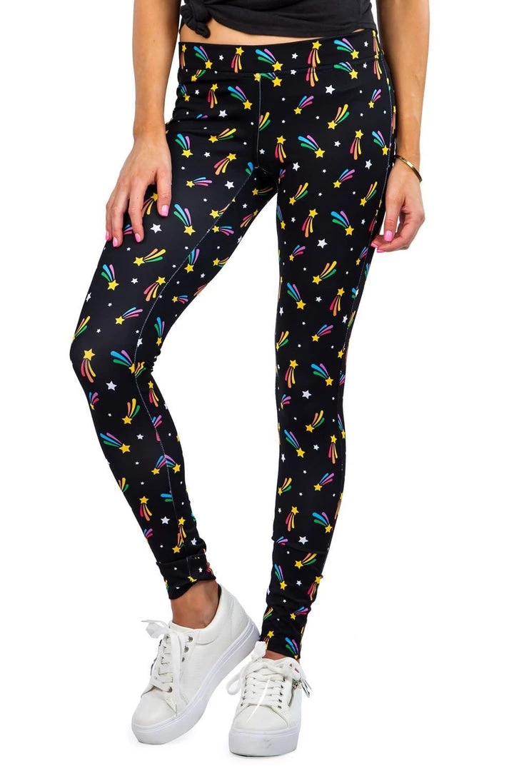 Tipsy Elves Shooting Rainbow Leggings 1 Tipsy Elves Shooting Rainbow Leggings