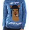 Tipsy Elves Women's Happy Llamakkah Sweater