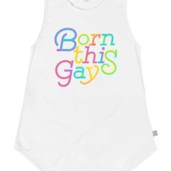 Tipsy Elves Born This Gay Tank Top - Women's Cut