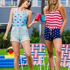 Tipsy Elves Women's American Flag Romper