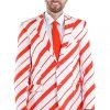 Tipsy Elves Men Candy Cane Crusher Blazer With Tie