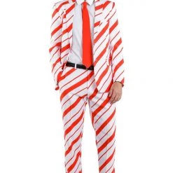 Tipsy Elves Men Candy Cane Crusher Blazer With Tie