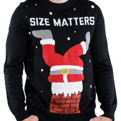 Tipsy Elves Men's Size Matters Ugly Christmas Sweater