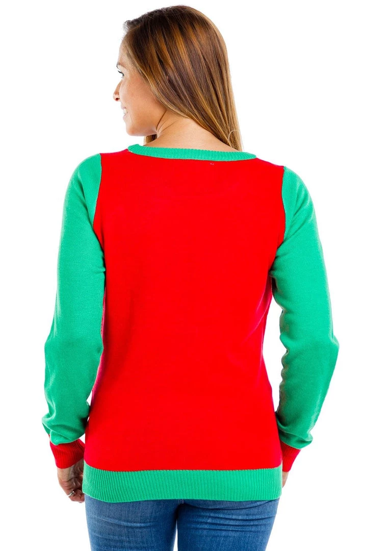 Tipsy Elves Women's Meowy Christmas Ugly Christmas Sweater 2 Tipsy Elves Women's Meowy Christmas Ugly Christmas Sweater