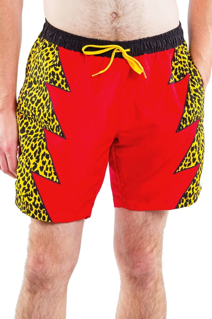 Tipsy Elves Slim Jim Leopard Print Swim Trunks 2 Tipsy Elves Slim Jim Leopard Print Swim Trunks