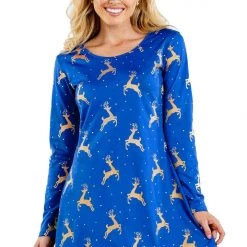 Tipsy Elves Women's Golden Reindeer Dress