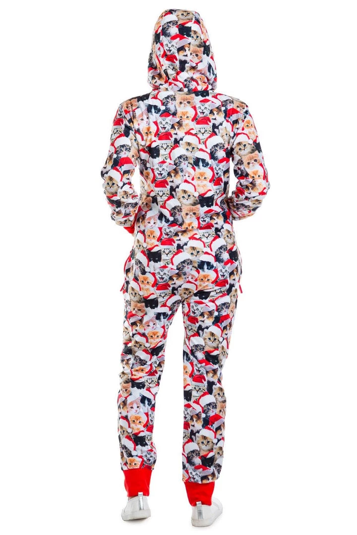 Tipsy Elves Women's Meowy Catmus Jumpsuit 2 Tipsy Elves Women's Meowy Catmus Jumpsuit
