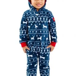 Tipsy Elves Baby / Toddler Blue Reindeer Jumpsuit