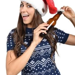 Tipsy Elves Santa Hat With Bottle Opener Holidays & Occasions