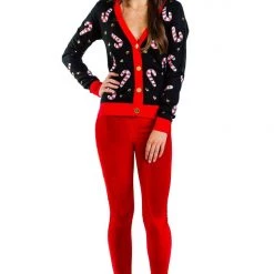 Tipsy Elves Red Velvet Leggings 6 Tipsy Elves Red Velvet Leggings