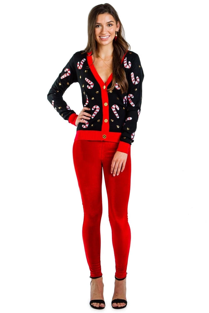 Tipsy Elves Red Velvet Leggings 3 Tipsy Elves Red Velvet Leggings