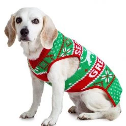 Tipsy Elves Holidays & Occasions Seasons Greetings Dog Sweater