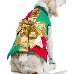Tipsy Elves Gold Bow Dog Sweater Holidays & Occasions