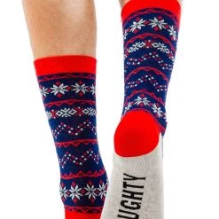 Tipsy Elves Men's Naughty Or Nice Socks