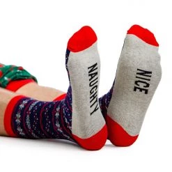 Tipsy Elves Men's Naughty Or Nice Socks