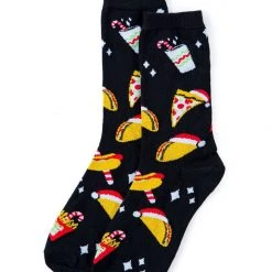 Tipsy Elves Women's Fa La La Fast Food Socks