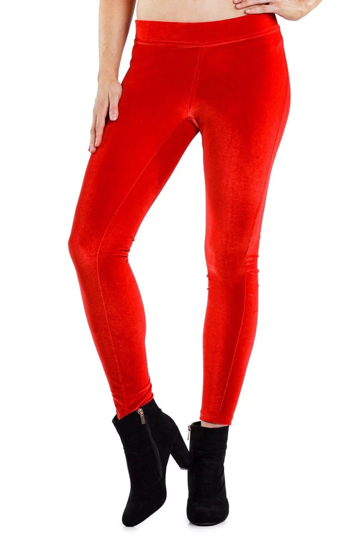 Tipsy Elves Red Velvet Leggings 1 Tipsy Elves Red Velvet Leggings