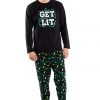 Tipsy Elves Men's Get Lit Pajama Set