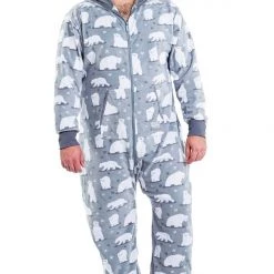 Tipsy Elves Men's Polar Bear Jumpsuit