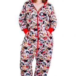 Tipsy Elves Women's Meowy Catmus Jumpsuit 10 Tipsy Elves Women's Meowy Catmus Jumpsuit