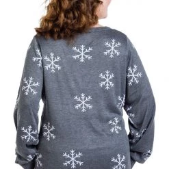 Tipsy Elves Women's Sequined Snow Day Ugly Christmas Sweater