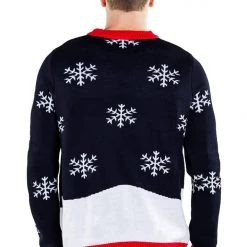 Tipsy Elves Men's Winter Whale Tail Ugly Christmas Sweater