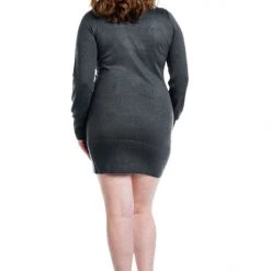 Tipsy Elves Women's Sequined Snowflake Plus Size Sweater Dress 5 Tipsy Elves Women's Sequined Snowflake Plus Size Sweater Dress