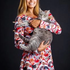 Tipsy Elves Women's Meowy Catmus Dress 9 Tipsy Elves Women's Meowy Catmus Dress