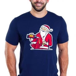 Tipsy Elves Men's Jingle Juice Santa Tee
