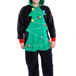 Tipsy Elves Men's Christmas Tree Toss Game Big And Tall Jumpsuit