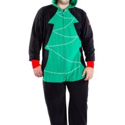 Tipsy Elves Men's Christmas Tree Toss Game Big And Tall Jumpsuit