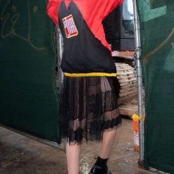 Tipsy Elves Women's Slim Jim Red And Black Jacket