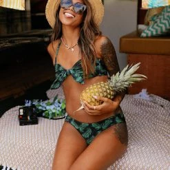 Tipsy Elves Women's Palm Princess Bikini Bottom