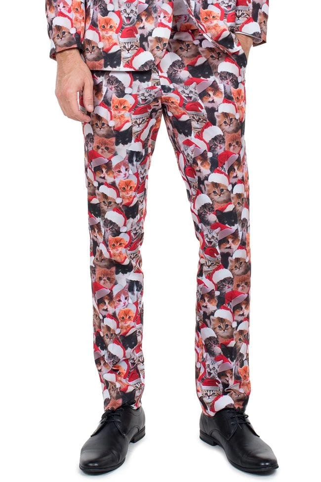 Tipsy Elves Men Meowy Christmas Suit Pants 1 Tipsy Elves Men Meowy Christmas Suit Pants