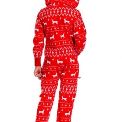 Tipsy Elves Kids & Baby Boy's / Girl's Red Fair Isle Jumpsuit