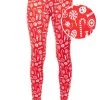 Tipsy Elves Women Christmas Candy Leggings