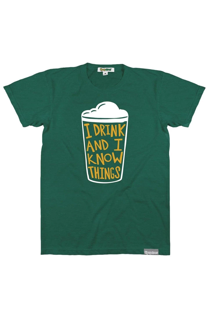 Tipsy Elves Men's I Drink And I Know Things Tee 1 Tipsy Elves Men's I Drink And I Know Things Tee