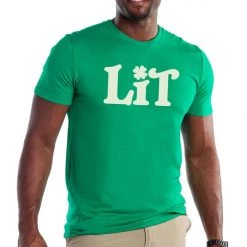 Tipsy Elves Men's Green Lit Tee