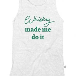 Tipsy Elves Women's Whiskey Made Me Do It Tank Top