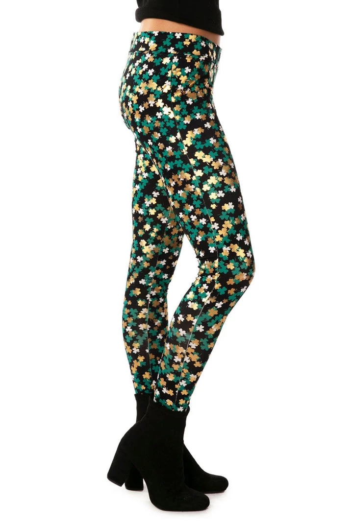 Tipsy Elves Women's Clusterluck Leggings 4 Tipsy Elves Women's Clusterluck Leggings