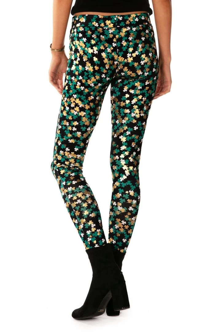 Tipsy Elves Women's Clusterluck Leggings 5 Tipsy Elves Women's Clusterluck Leggings