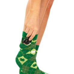 Tipsy Elves Women's Argyle Socks With Pocket
