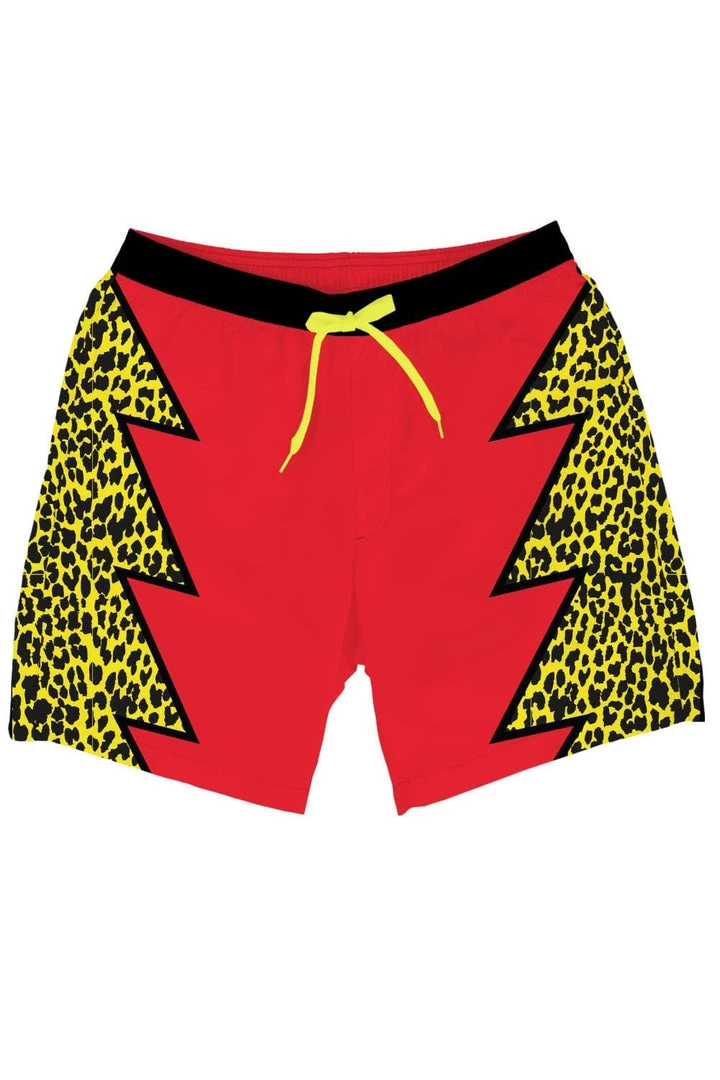 Tipsy Elves Slim Jim Leopard Print Swim Trunks 1 Tipsy Elves Slim Jim Leopard Print Swim Trunks