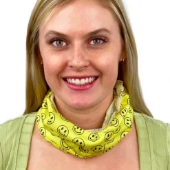 Tipsy Elves Yellow Smiley Ski Face Cover